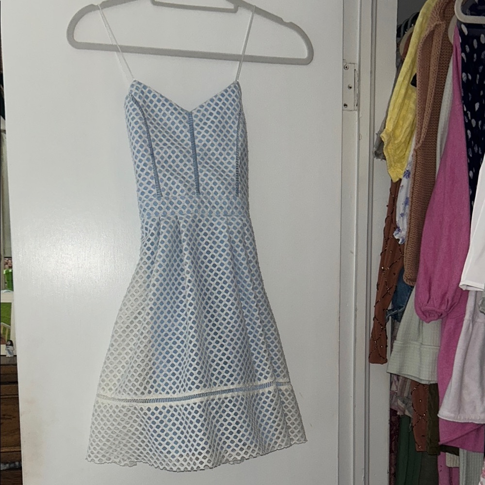 Top Shop blue and white dress - Picture 2 of 7